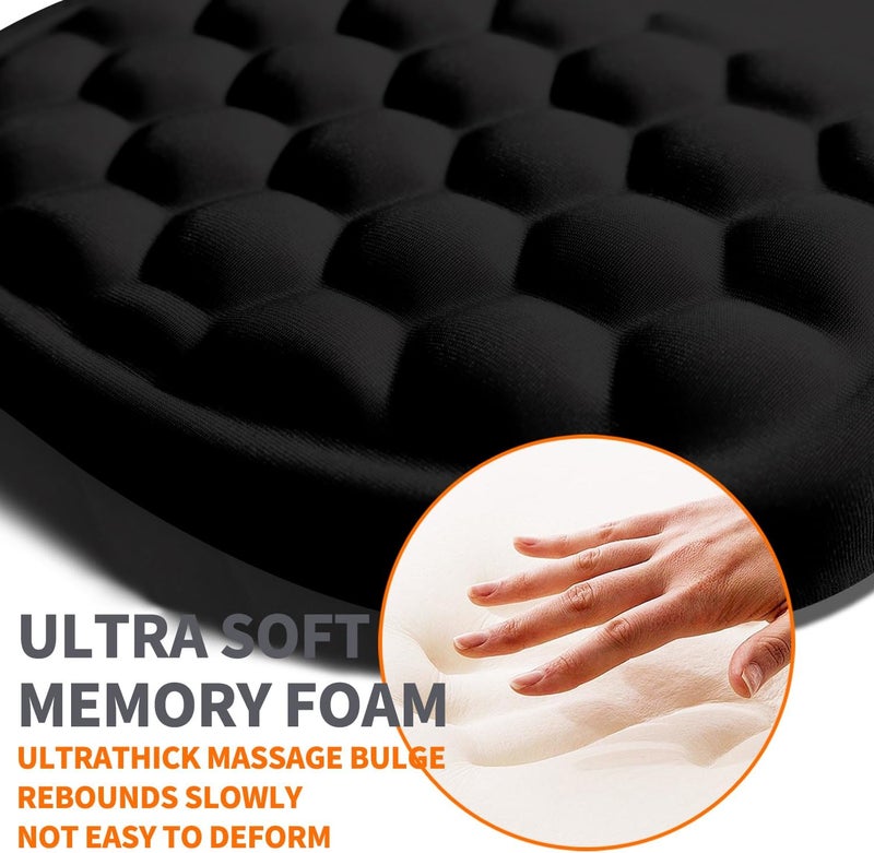 Armanza Ergonomic Joint Wrist Support Mouse Pad with Memory Foam Cushion Massage Bump, Carpal Tunnel Pain Relief Mousepad Slope Design for Wrist Rest, 11.8x7.9 in, But Did You Document It - Image 3